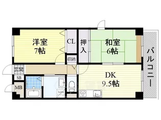 アイコート【2階】の間取り