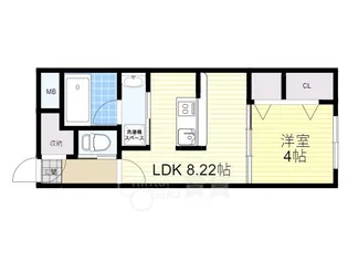 ガレリア南豊中【1階】の間取り