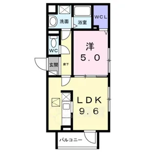 ブリリアンス【1階】の間取り