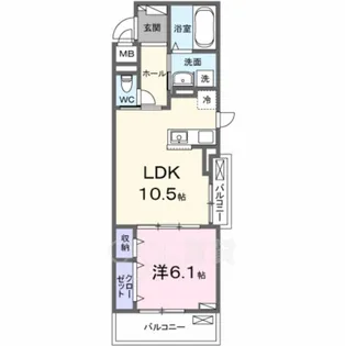 A・カーサ フェリーチェ【2階】の間取り
