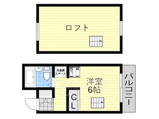 1Kの間取り画像