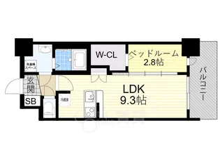 大阪府大阪市東淀川区西淡路1丁目【マンション】の間取り