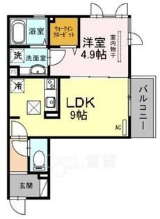 アリエッタ牧落【1階】の間取り