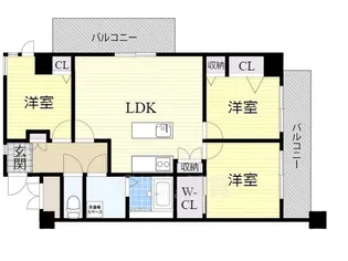 サンライズ桜の町【2階】の間取り