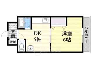 コーポ菜々草【3階】の間取り