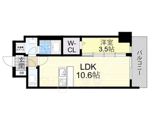 大阪府大阪市淀川区加島4丁目【マンション】の間取り