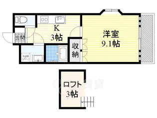 ラディアント【3階】の間取り