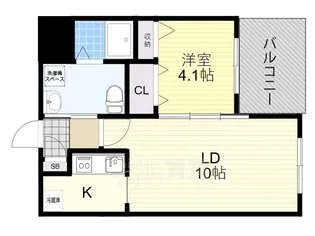 マーヴェラス箕面【3階】の間取り