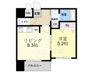 プレアデス千里山田【1階】の間取り