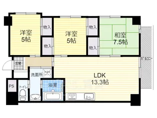 コモン山田EAST【3階】の間取り