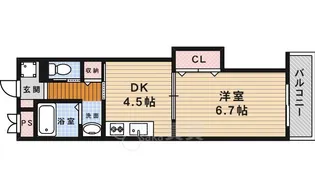 マンションクォーレ【4階】の間取り