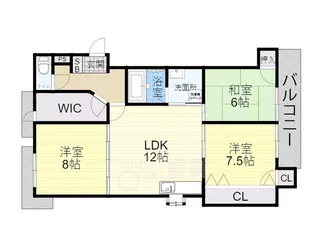 サンシャイン茨木パートⅡ【2階】の間取り