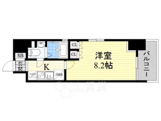 1Kの間取り画像