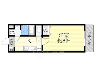 コンセルト片山【4階】の間取り