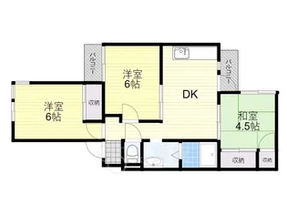 ハイツキュービック【2階】の間取り