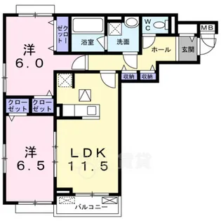 エフ ヒルサイドテラス【3階】の間取り