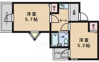 五月が丘一番館【3階】の間取り