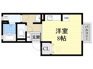 テラーウエスト新芦屋【2階】の間取り