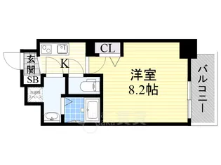 ディームス江坂【3階】の間取り