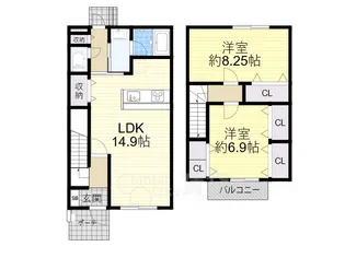 サンコート原町【1階】の間取り