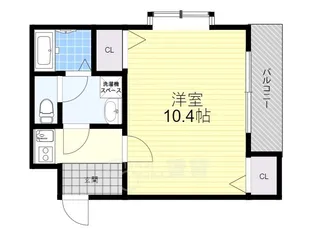 1Kの間取り画像