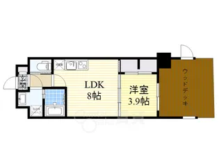 1LDKの間取り画像