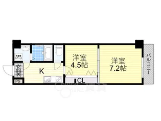 2Kの間取り画像