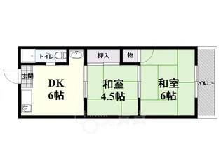 光マンション【201号室】の間取り