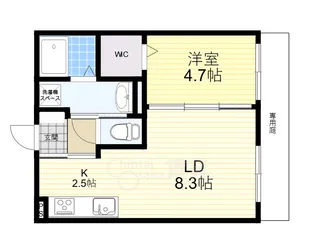 マルベリーカーサ【1階】の間取り