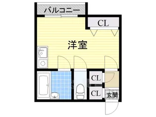 コーポラス常陽【1階】の間取り