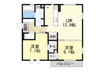 Pastoral Court Senri【1階】の間取り