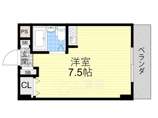 エスポワールミヤビ【4階】の間取り