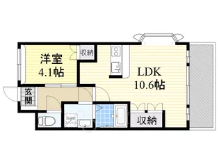 エスタジール【1階】の間取り