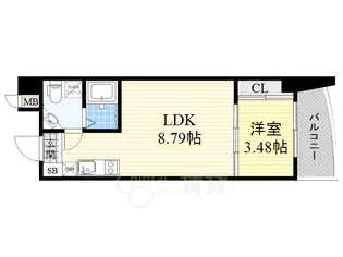 LaDouceur江坂【8階】の間取り