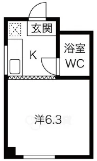 ハイム高城【4階】の間取り
