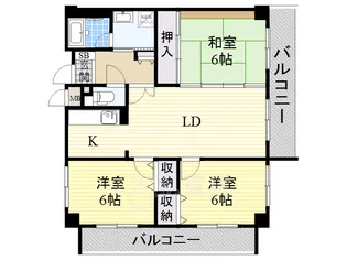 アビタシオン橋本1【6階】の間取り