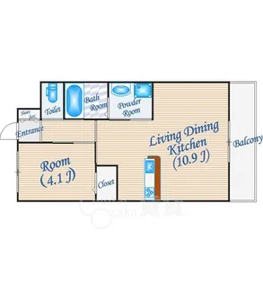 大阪府吹田市山田南【マンション】の間取り