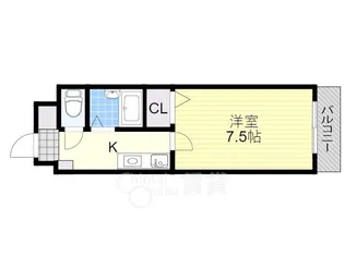 ベルメゾン上山手【1階】の間取り