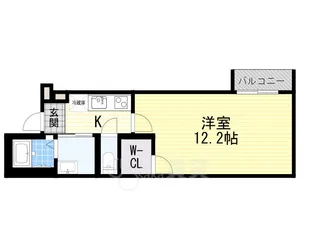 1Kの間取り画像