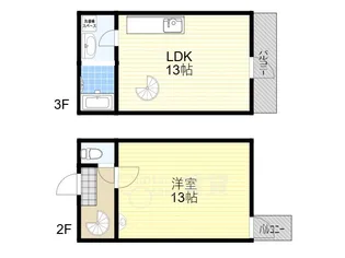 グラン トォータス【2階】の間取り
