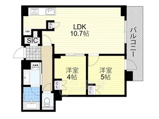 Brillia Tower箕面船場TOP OF THE HILL【5階】の間取り