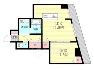 サニークレスト忠【3階】の間取り