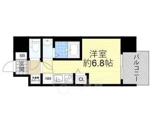 セレニテ十三ミラク【11階】の間取り