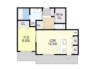 エントピア江坂【2階】の間取り