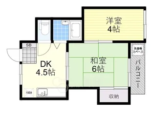 大阪府豊中市庄内幸町2丁目【タウンハウス】の間取り