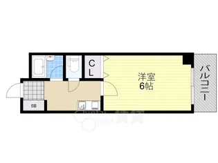 プレジデント豊新【1階】の間取り