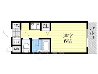 岸辺豊商ハイツ2【3階】の間取り