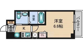 エステムコート新大阪9グランブライト【4階】の間取り