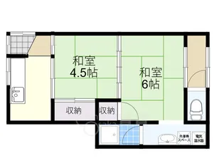 旭第1ハイツ【1階】の間取り