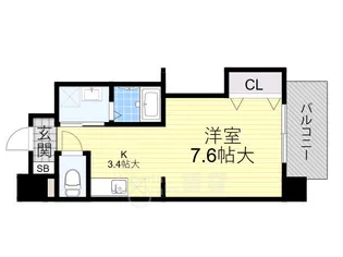 サウスアルカディア【4階】の間取り